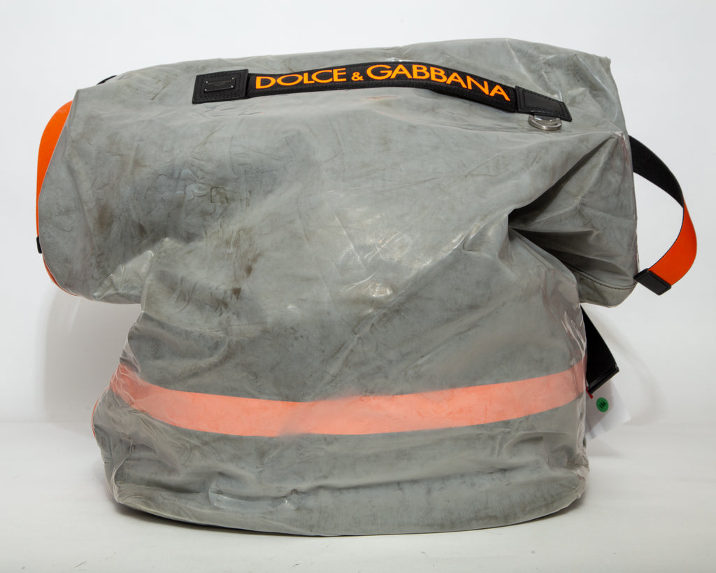 DOLCE&GABBANA Logo-Print Coated Canvas Tote Bag - Black/Grey