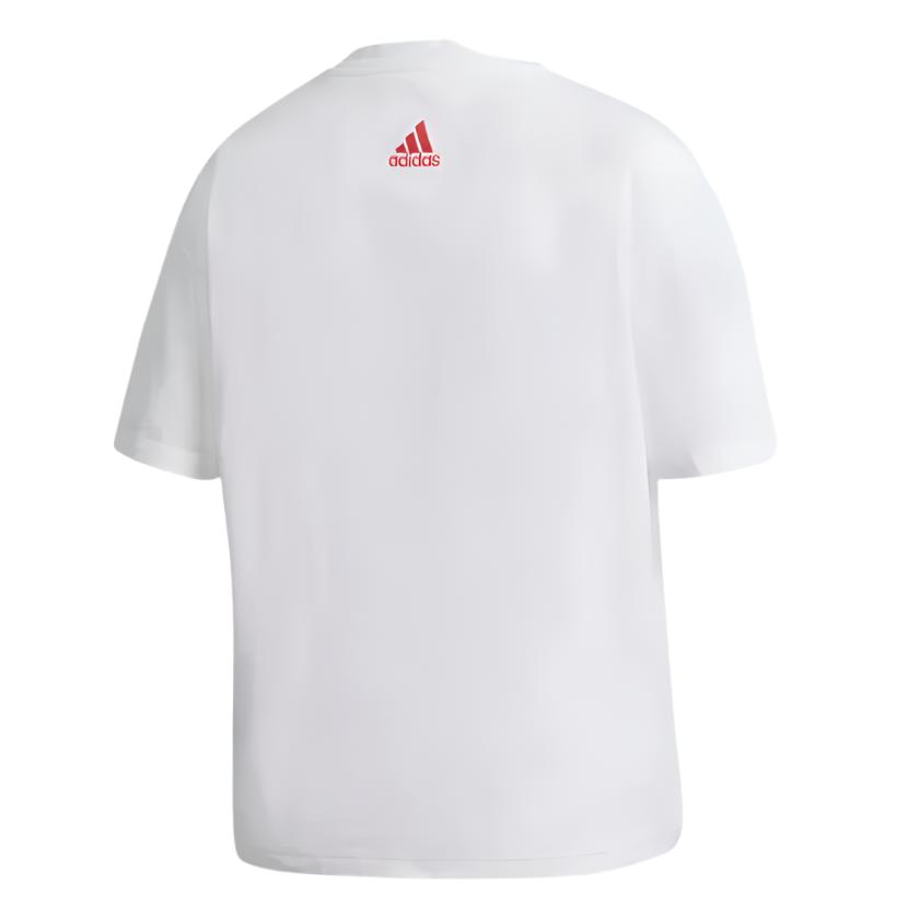 Adidas Men White Graphic Tee - AUSOUTLET.com.au