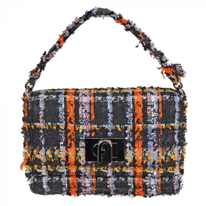 Furla 1927 Mini Tweed Crossbody Bag - Toni Nero - AUSOUTLET.com.au