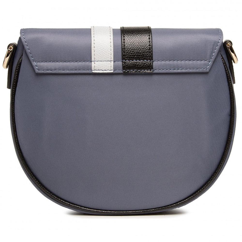 Furla Metropolis Mini Round Crossbody Bag - Blue Denim Nero Crystal - AUSOUTLET.com.au