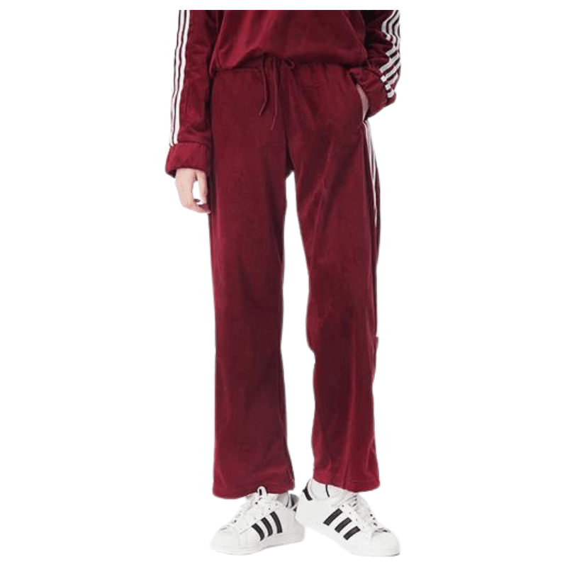 Adidas Neo 3-Stripes Woven Joggers - Red - AUSOUTLET.com.au