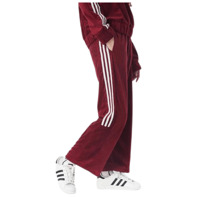 Adidas Neo 3-Stripes Woven Joggers - Red - AUSOUTLET.com.au