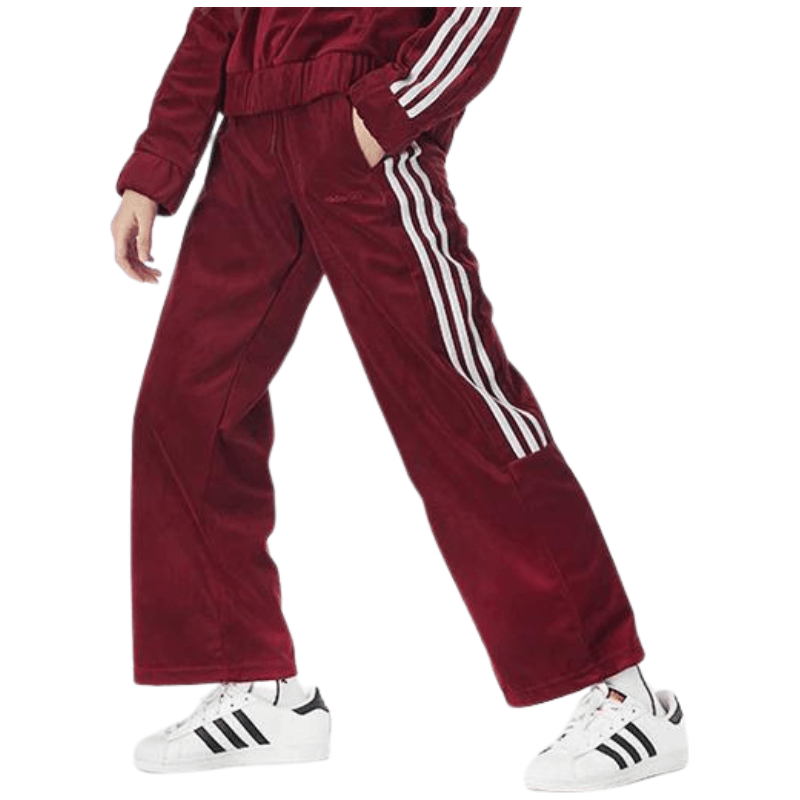 Adidas Neo 3-Stripes Woven Joggers - Red - AUSOUTLET.com.au