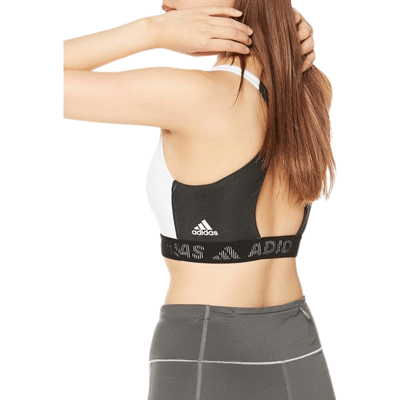 Adidas Womens Don't Rest 3-Stripes Bra in White - AUSOUTLET.com.au