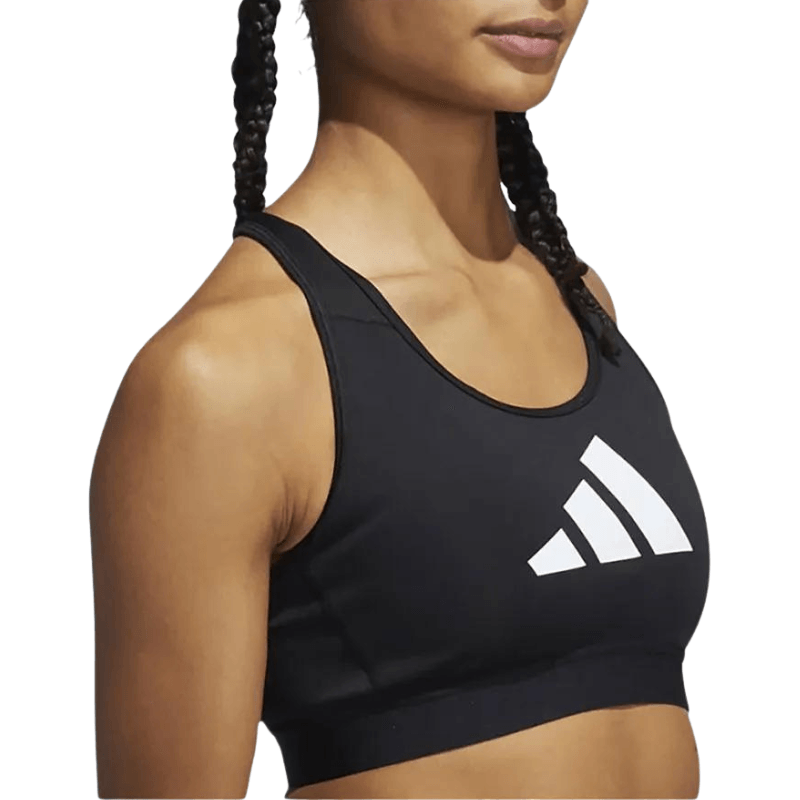 Adidas Womens Dont Rest Black Sport Bra - AUSOUTLET.com.au