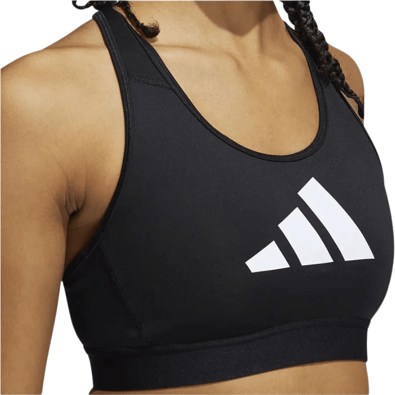 Adidas Womens Dont Rest Black Sport Bra - AUSOUTLET.com.au