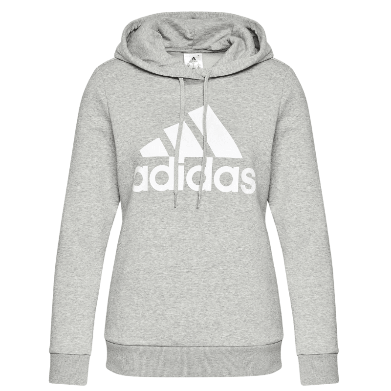 Adidas Essentials Logo Fleece Hoodie in Grey - AUSOUTLET.com.au