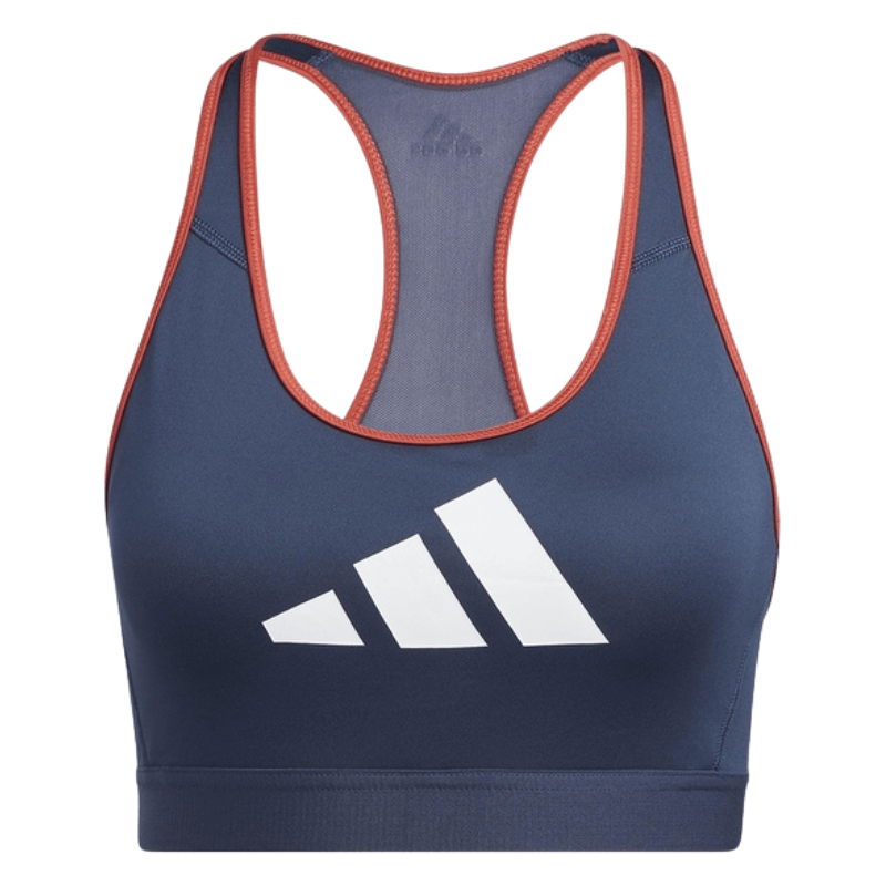 Adidas Womens Blue Sport Bra - AUSOUTLET.com.au