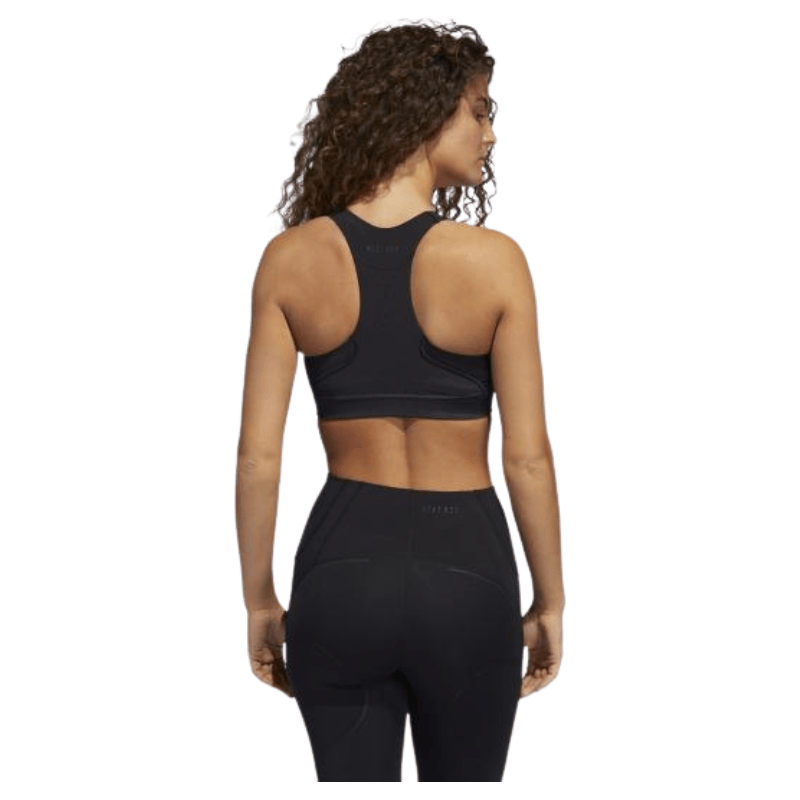 Adidas Womens Black Lux Sports Bra - AUSOUTLET.com.au