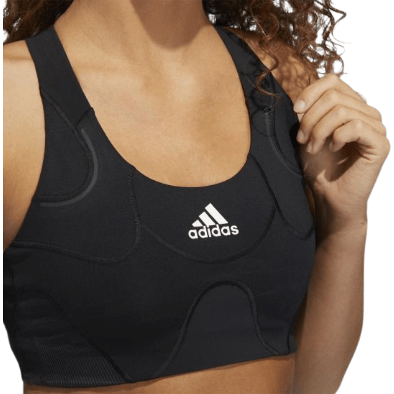 Adidas Womens Black Lux Sports Bra - AUSOUTLET.com.au