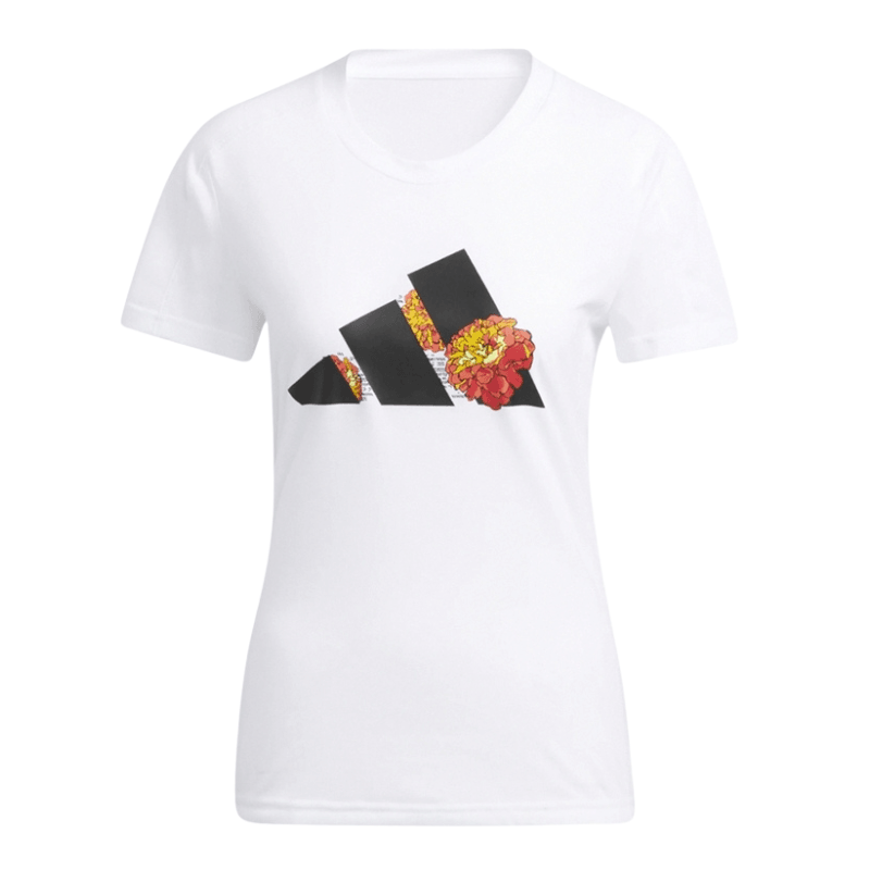 Adidas Women's Areoready Marigold T-Shirt - White - AUSOUTLET.com.au