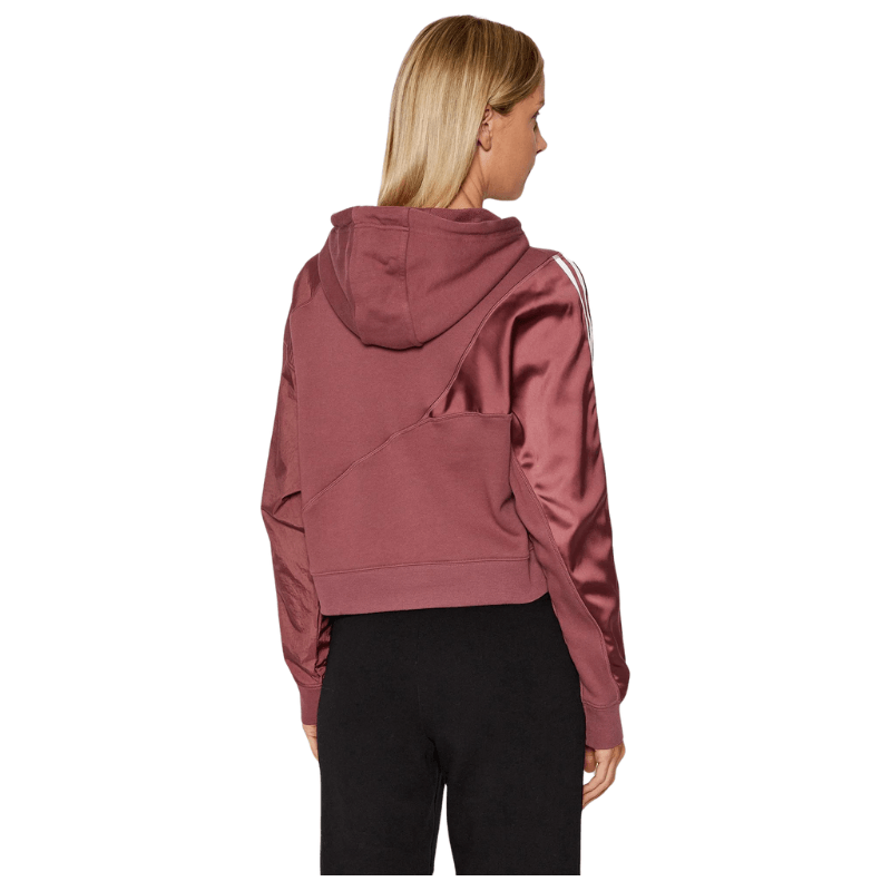 Adidas Womens Burgundy Pullover Hoodie - AUSOUTLET.com.au