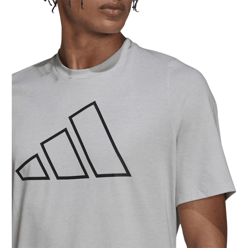 Adidas Mens Light Solid Grey T-Shirt - AUSOUTLET.com.au