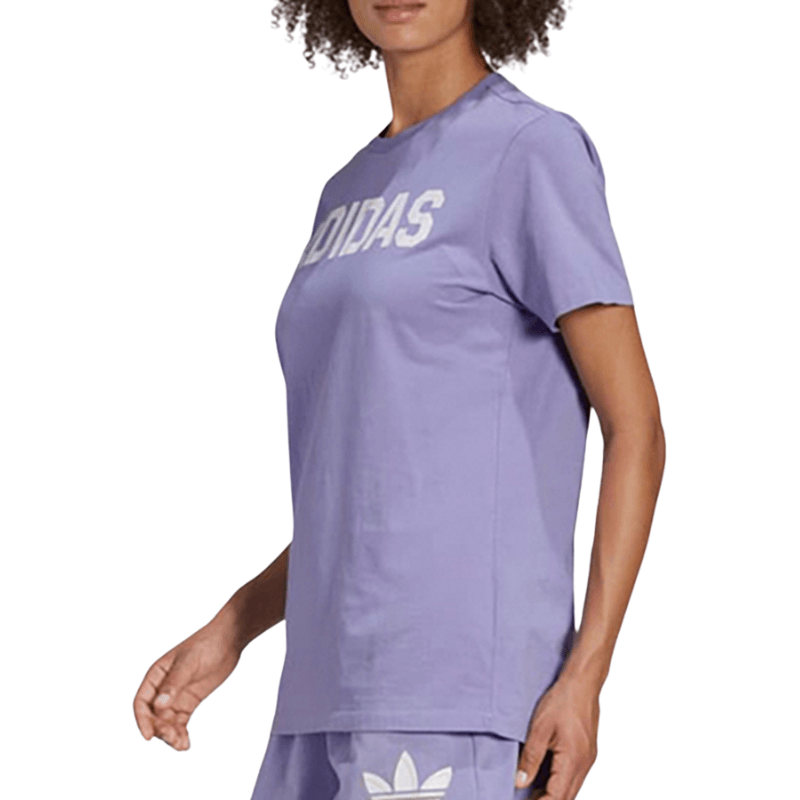 Adidas Womens Light Purple Streetball T-Shirt - AUSOUTLET.com.au