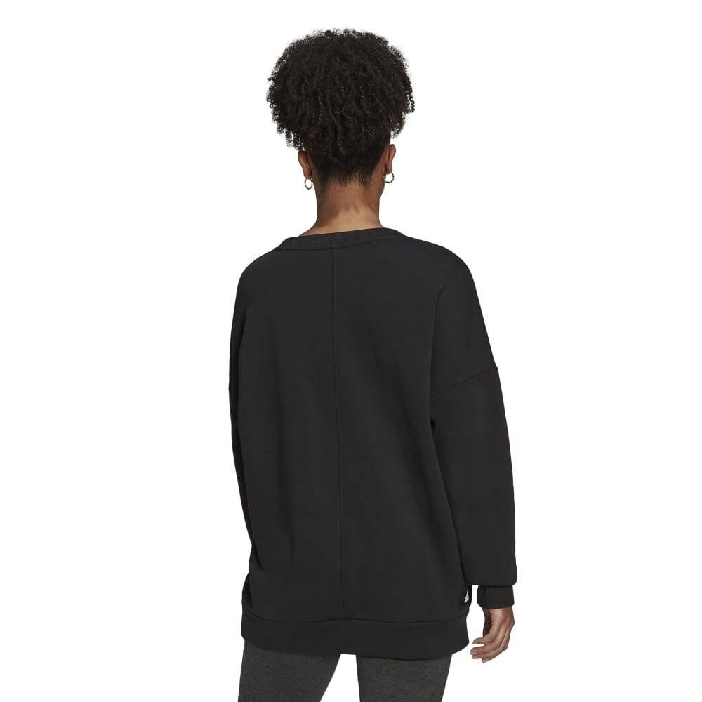 Adidas Womens Black Crew Sweatshirt - AUSOUTLET.com.au