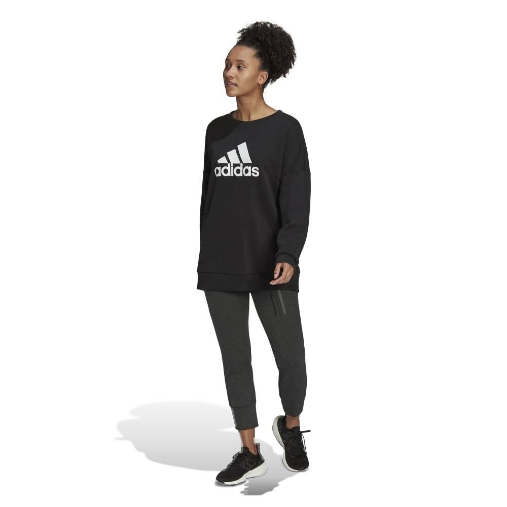 Adidas Womens Black Crew Sweatshirt - AUSOUTLET.com.au