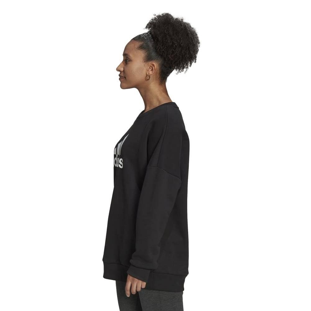 Adidas Womens Black Crew Sweatshirt - AUSOUTLET.com.au