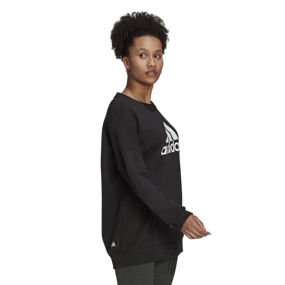 Adidas Womens Black Crew Sweatshirt - AUSOUTLET.com.au