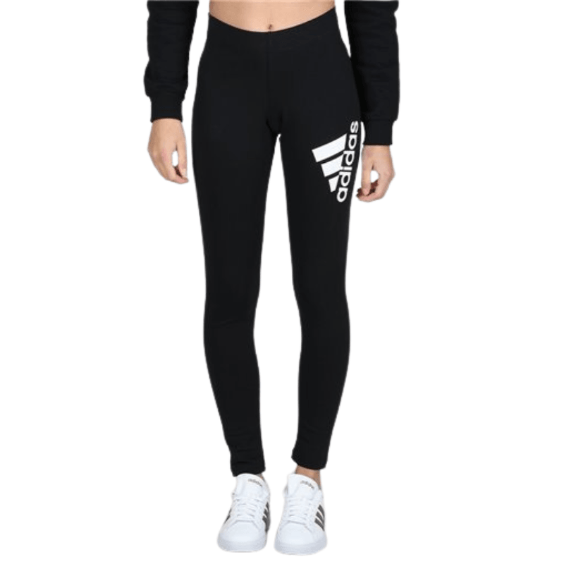 Adidas Womens Black Leggings Maxi Logo - AUSOUTLET.com.au