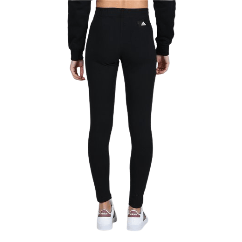 Adidas Womens Black Leggings Maxi Logo - AUSOUTLET.com.au