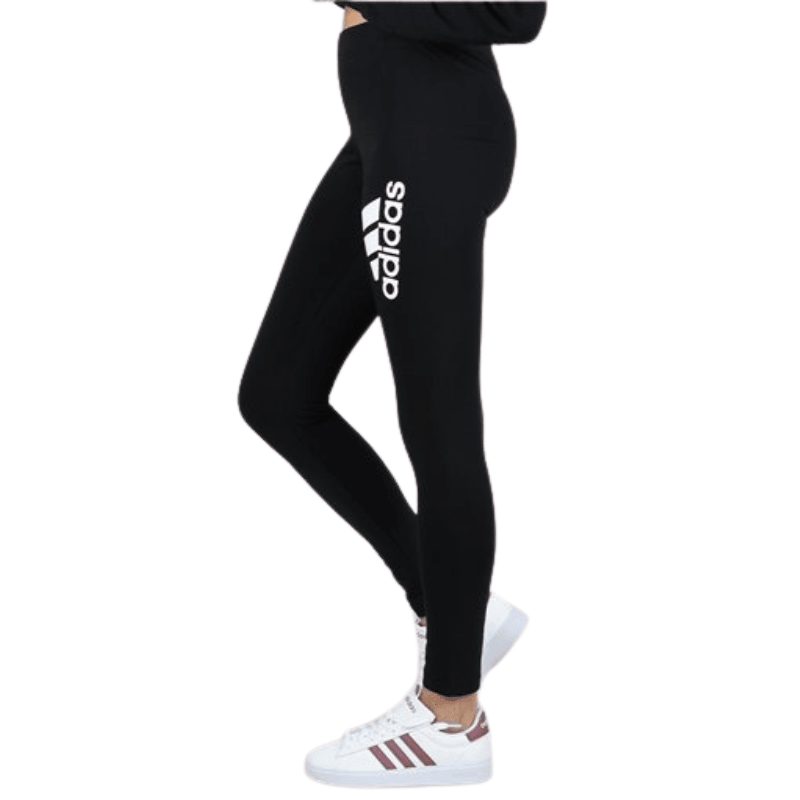 Adidas Womens Black Leggings Maxi Logo - AUSOUTLET.com.au