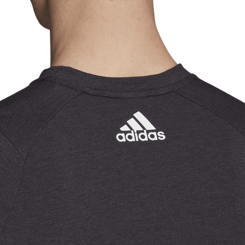 Adidas Mens Training Icons 3 Bar Black Training T-Shirt - AUSOUTLET.com.au