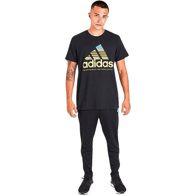 Adidas Mens Black Gradient Graphic T-Shirt - AUSOUTLET.com.au