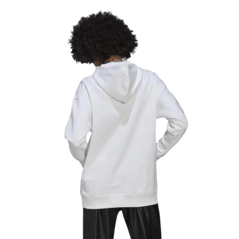 Adidas Womens White Trefoil Hoodie - AUSOUTLET.com.au