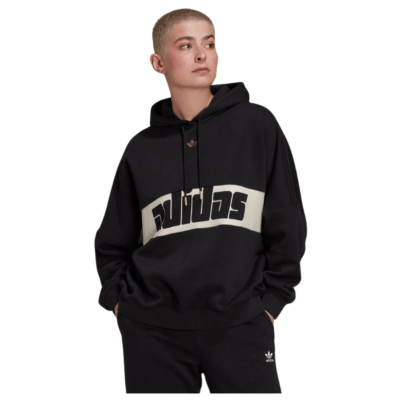 Adidas Womens Black Ski Chic Hoodie - AUSOUTLET.com.au