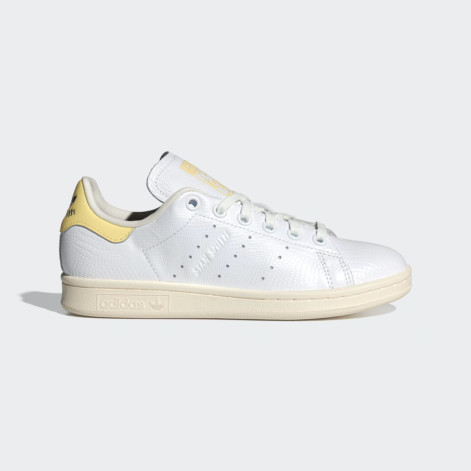 adidas Women Stan Smith 'White Almost Yellow Reptile' – AUSOUTLET