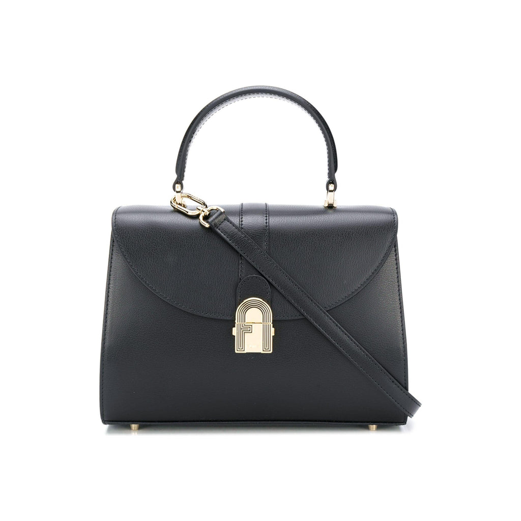 Furla 1927 Top Handle Opera Black Bag - AUSOUTLET.com.au