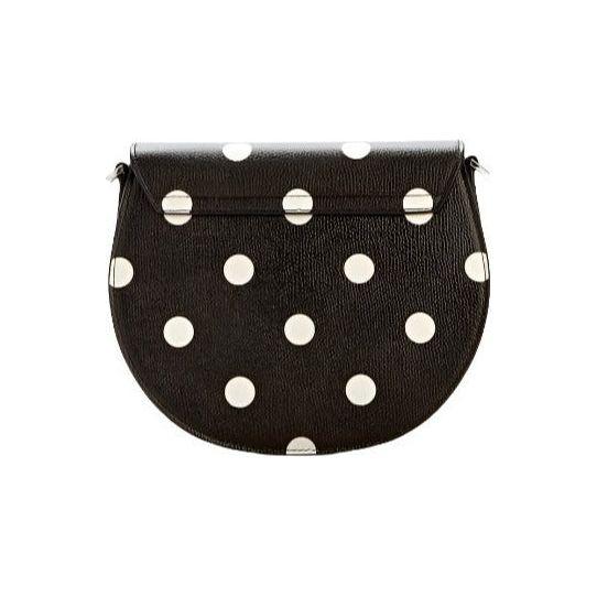 Furla Metropolis Polka Dot Mini Crossbody Round - Black/Nero - AUSOUTLET.com.au