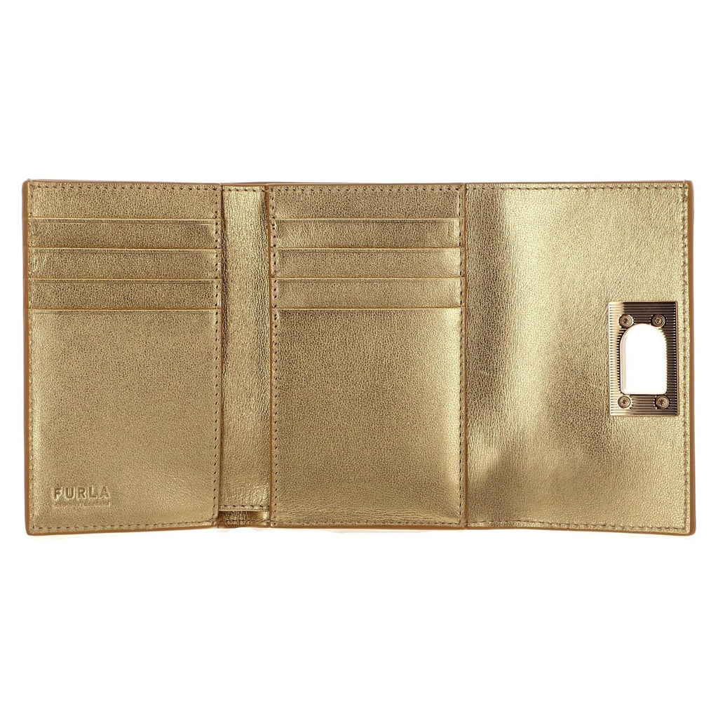 Furla 1927 Compact Medium Wallet - Gold - AUSOUTLET.com.au