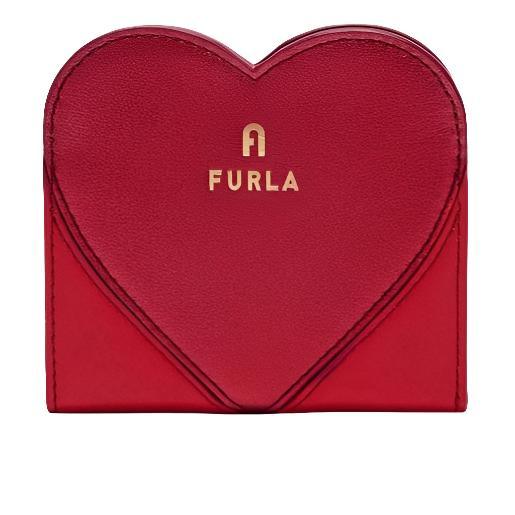 Furla Camelia Card Case - Red - AUSOUTLET.com.au