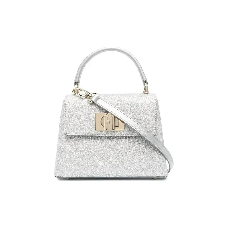 Furla Mini Top Handle - Ares Uni Color Silver and Light Gold - AUSOUTLET.com.au