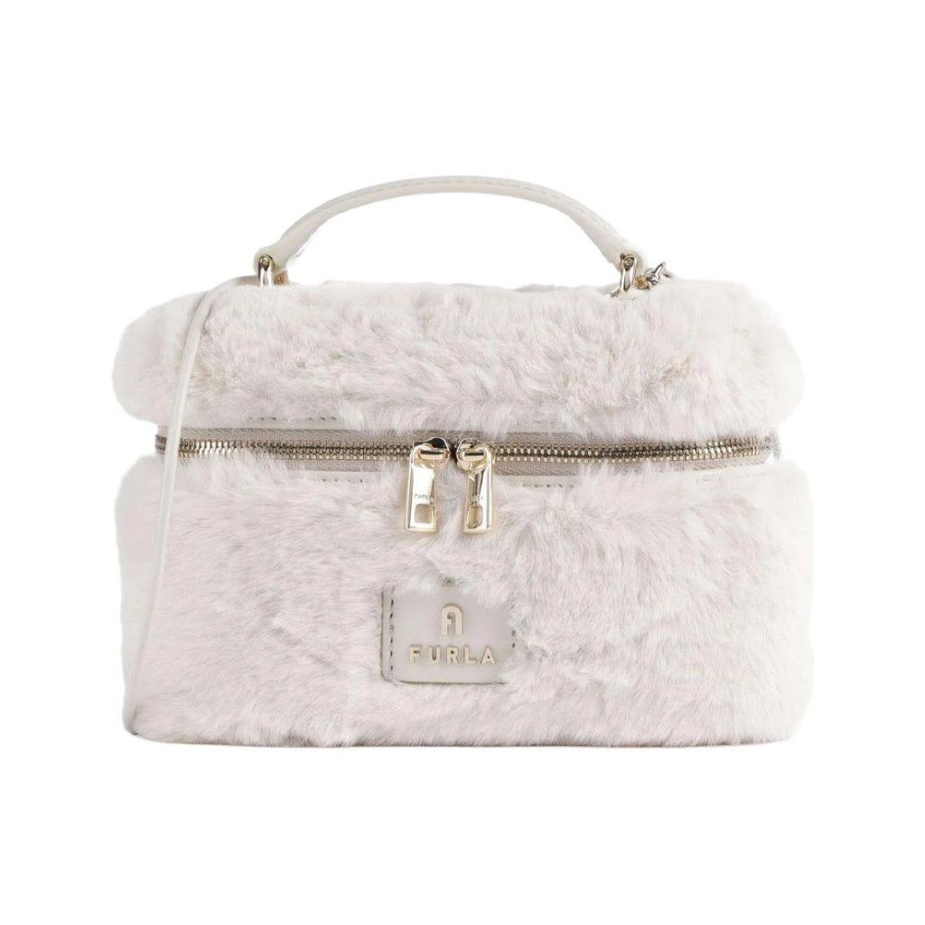 Furla Camelia Micro Vanity Case Crossbody - Teddy White - AUSOUTLET.com.au