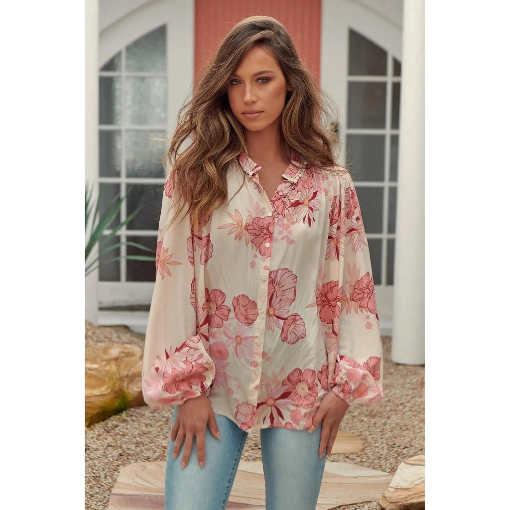 JAASE Lucie Print London Blouse - AUSOUTLET.com.au