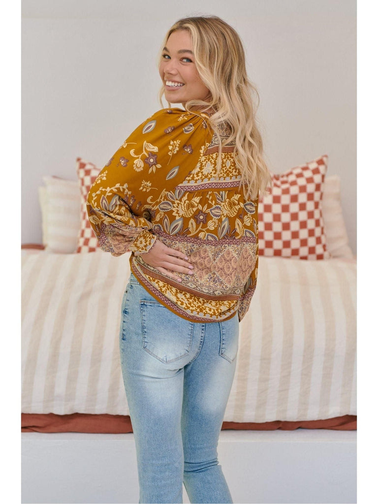 JAASE Emre Print Barcelona Bolero Top - AUSOUTLET.com.au