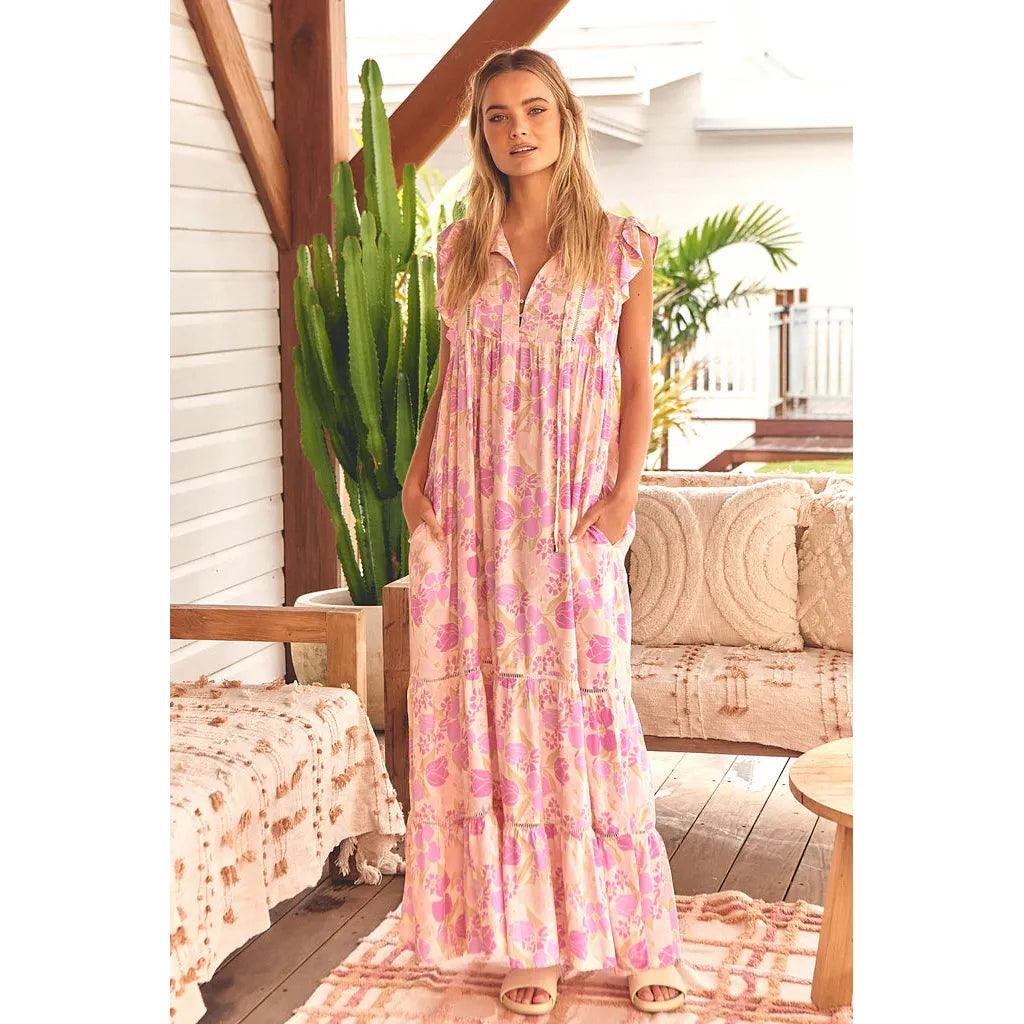 JAASE Evolet Print Tilda Maxi Dress - AUSOUTLET.com.au