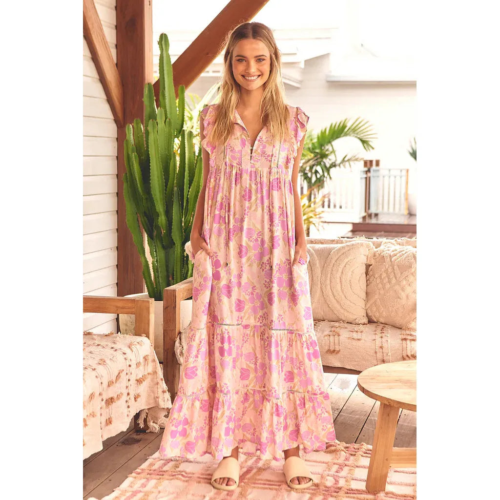 JAASE Evolet Print Tilda Maxi Dress - AUSOUTLET.com.au