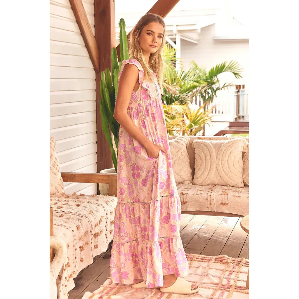 JAASE Evolet Print Tilda Maxi Dress - AUSOUTLET.com.au