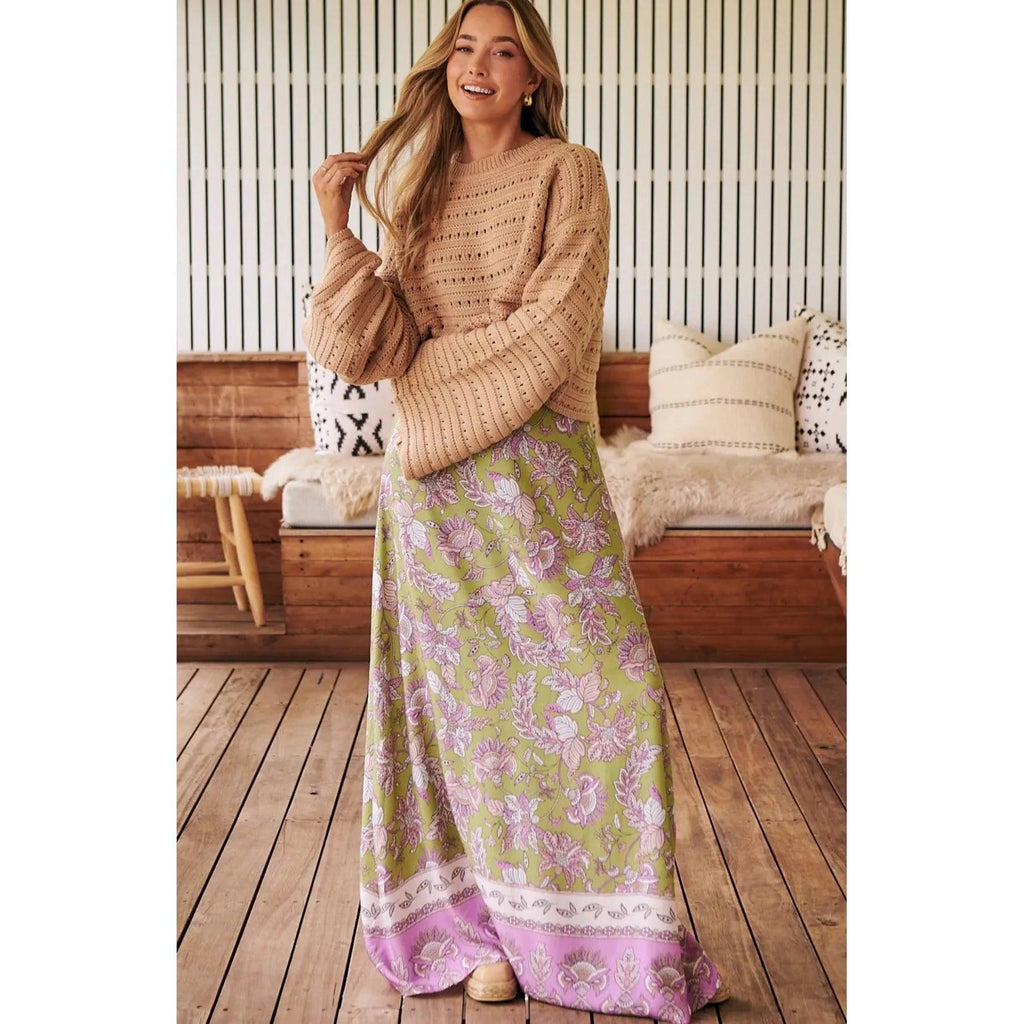 JAASE Kaffir Print Reeva Maxi Skirt - AUSOUTLET.com.au