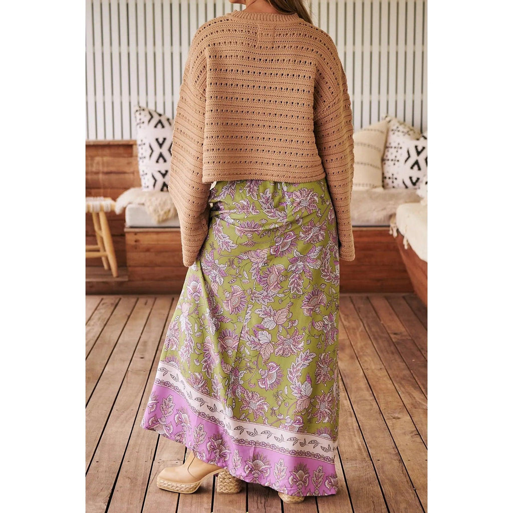 JAASE Kaffir Print Reeva Maxi Skirt - AUSOUTLET.com.au