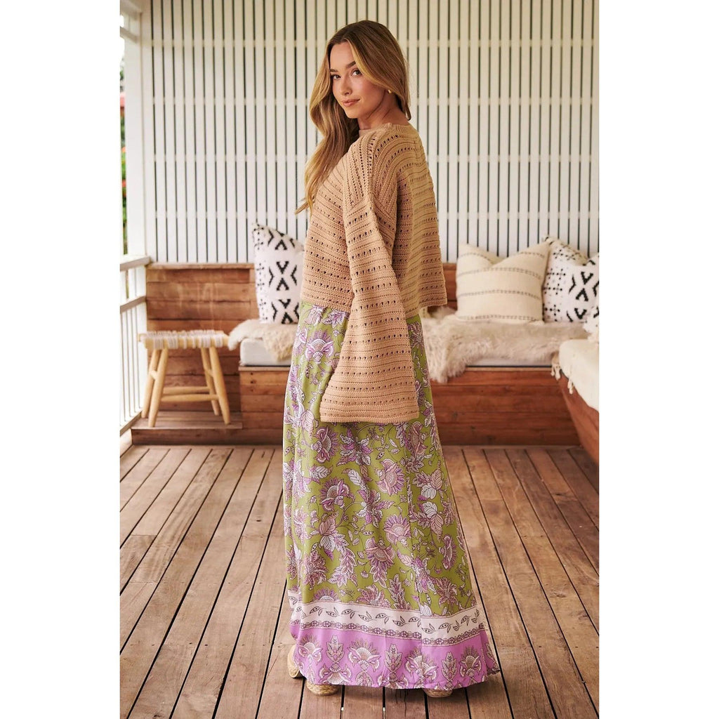 JAASE Kaffir Print Reeva Maxi Skirt - AUSOUTLET.com.au