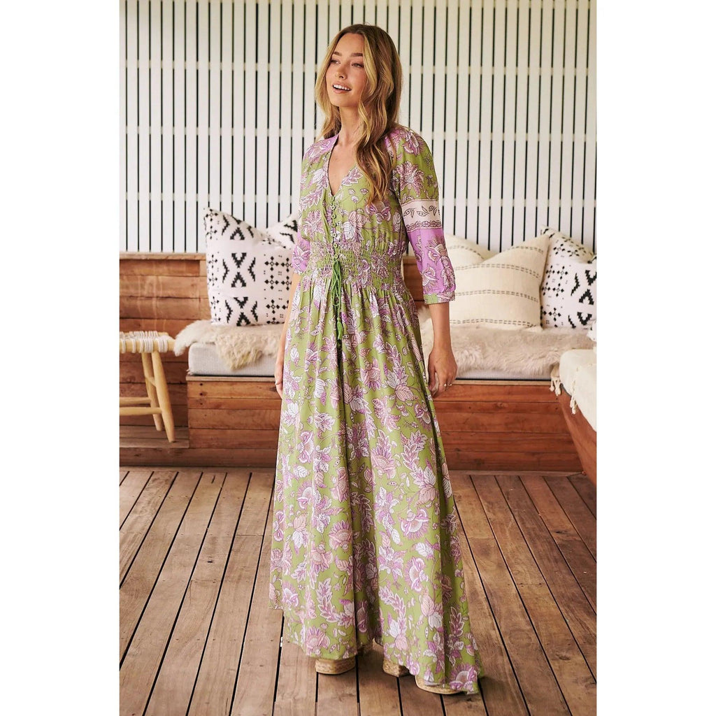 JAASE Kaffir Print Indiana Maxi Dress - AUSOUTLET.com.au