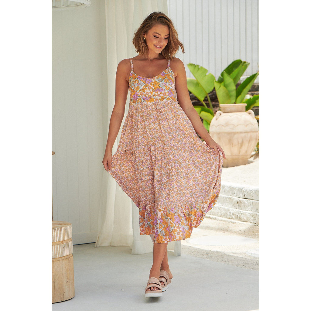 JAASE Forget Me Not Print Raine Maxi Dress - AUSOUTLET.com.au