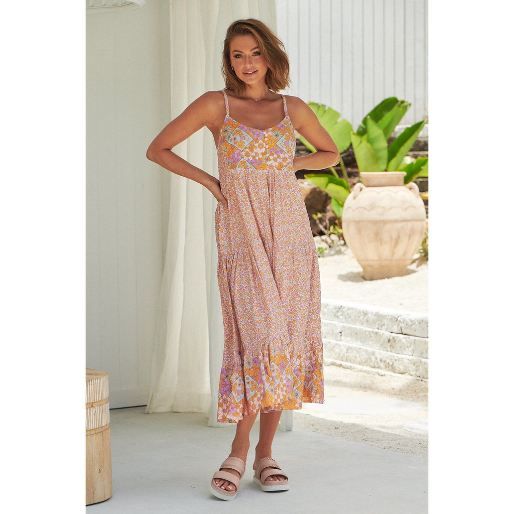 JAASE Forget Me Not Print Raine Maxi Dress - AUSOUTLET.com.au