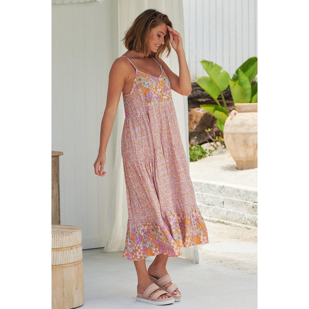 JAASE Forget Me Not Print Raine Maxi Dress - AUSOUTLET.com.au