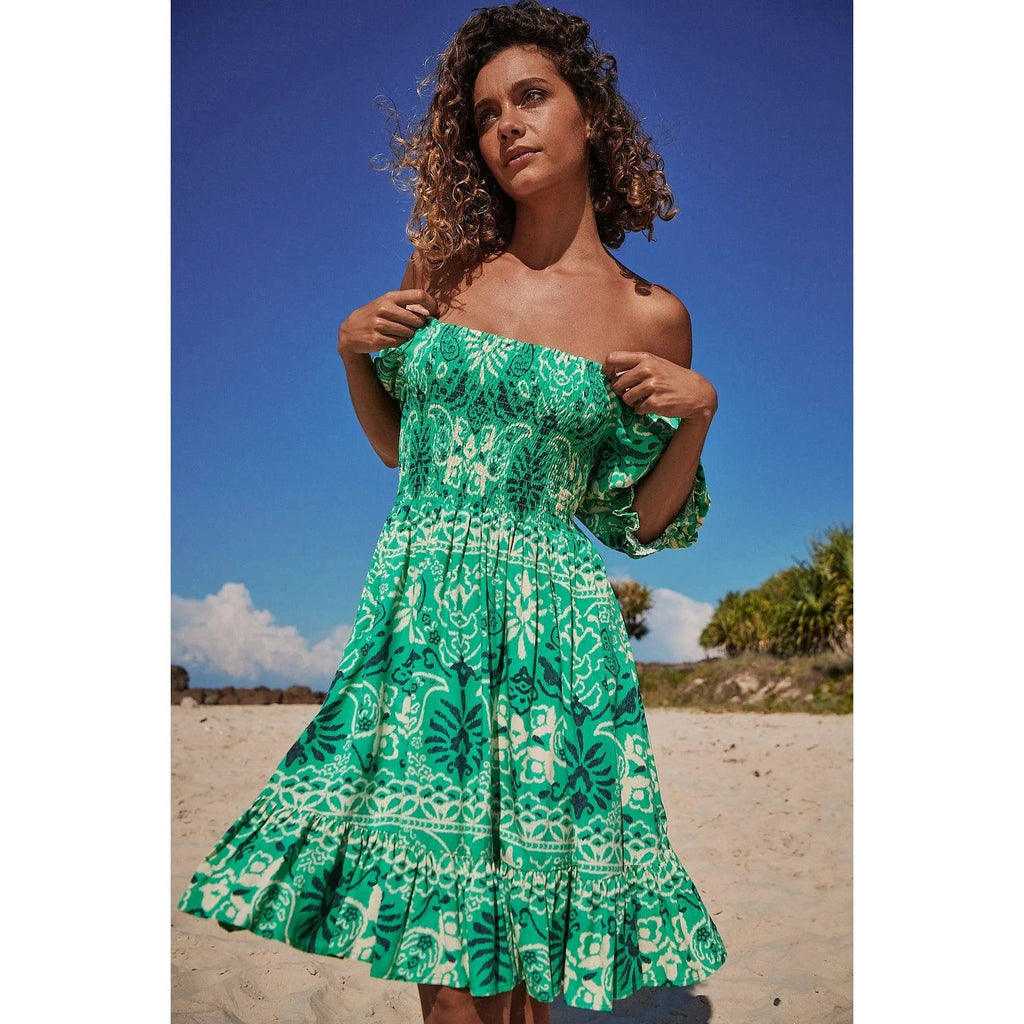 JAASE Koda Print Fallon Mini Dress - AUSOUTLET.com.au