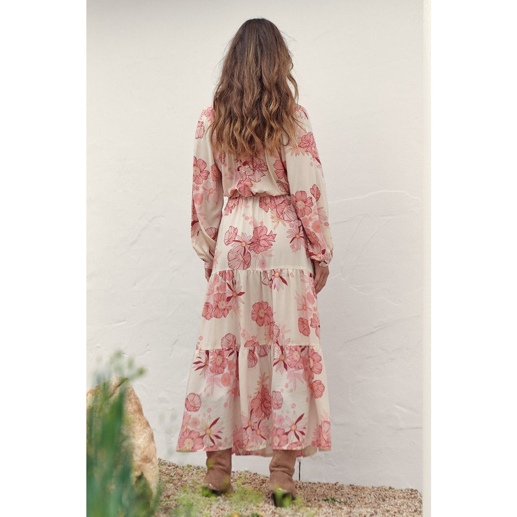 JAASE Lucie Print Otto Maxi Dress - AUSOUTLET.com.au